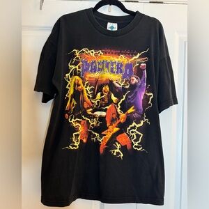 Pantera 2001 Reinventing The Steel Tour T-Shirt XL Double Sided Lightning Graphi